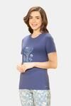 Amante Scoop Neck Sleep Tee - Plant Kindness Print — thumbnail 2